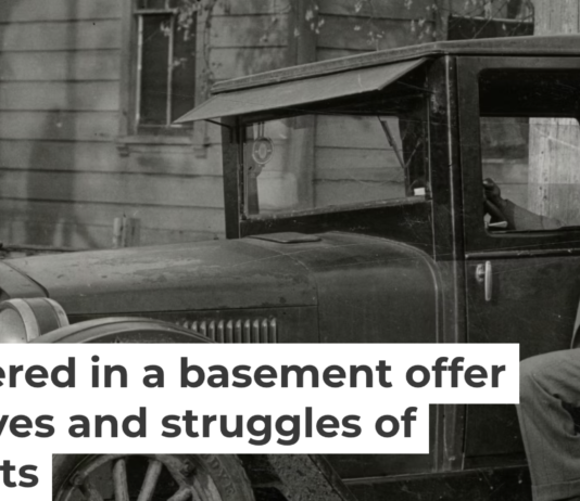 A Filipino man poses next to a Ford Model A in the 1930s. Filipino Agricultural Workers Collection, Archives Center, National Museum of American History